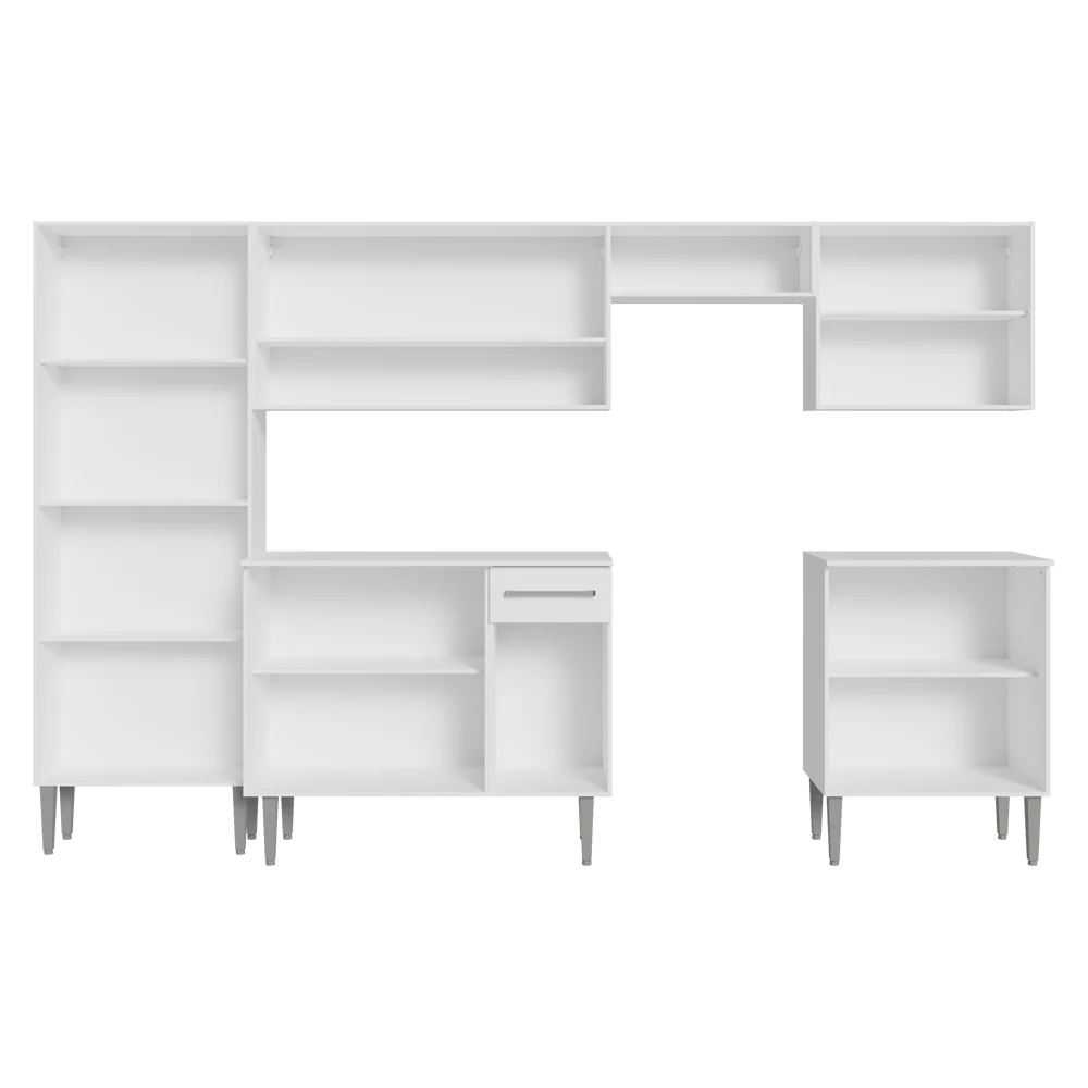 Armário de Cozinha Completa 293cm Branco Emilly Madesa 02 - Image 5