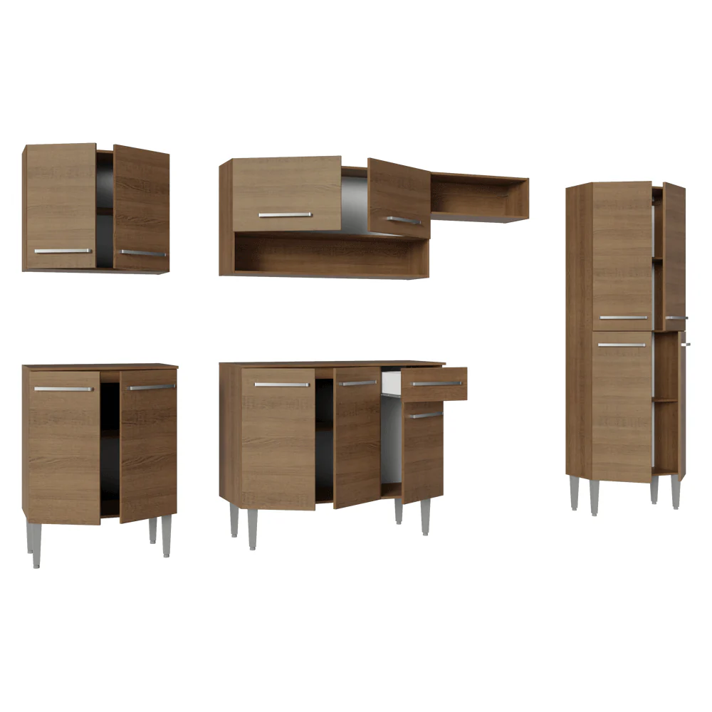 Armário de Cozinha Completa 293cm Rustic Emilly Madesa 011 - Image 8