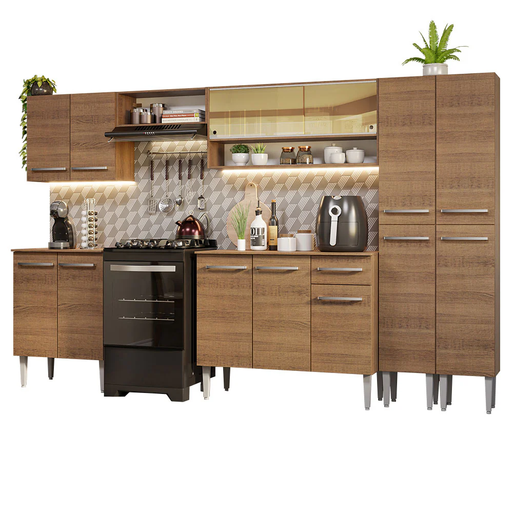 Armário de Cozinha Completa 293cm Rustic Emilly Madesa 03 - Image 2