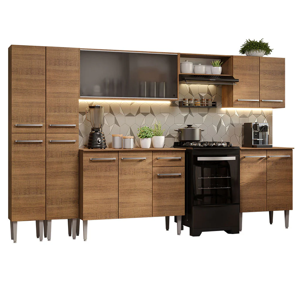 Armário de Cozinha Completa 293cm Rustic Emilly Madesa 04 - Image 2
