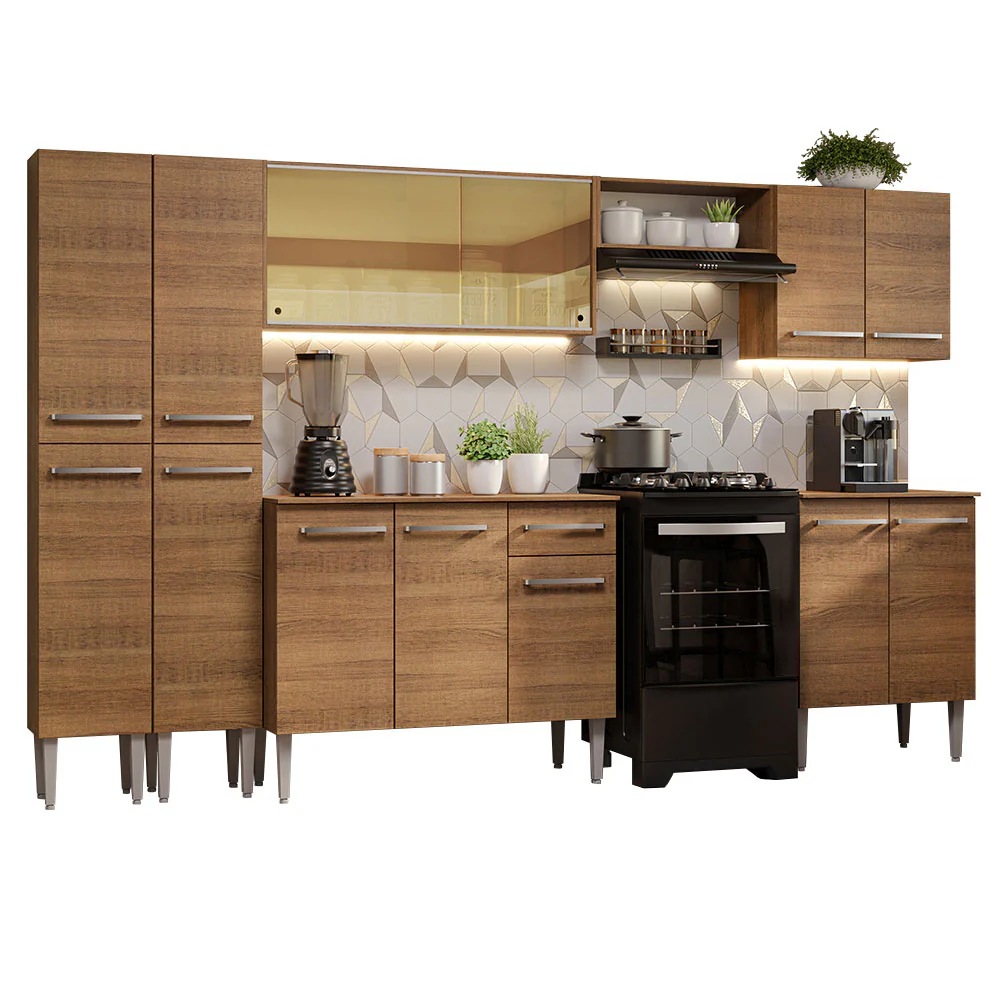 Armário de Cozinha Completa 293cm Rustic Emilly Madesa 05 - Image 2