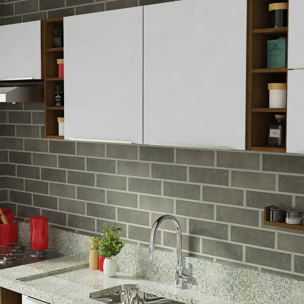 Armário de Cozinha Completa 300 x 60 cm Rustic/Branco Veludo Lux da Sabrina Madesa - Image 12
