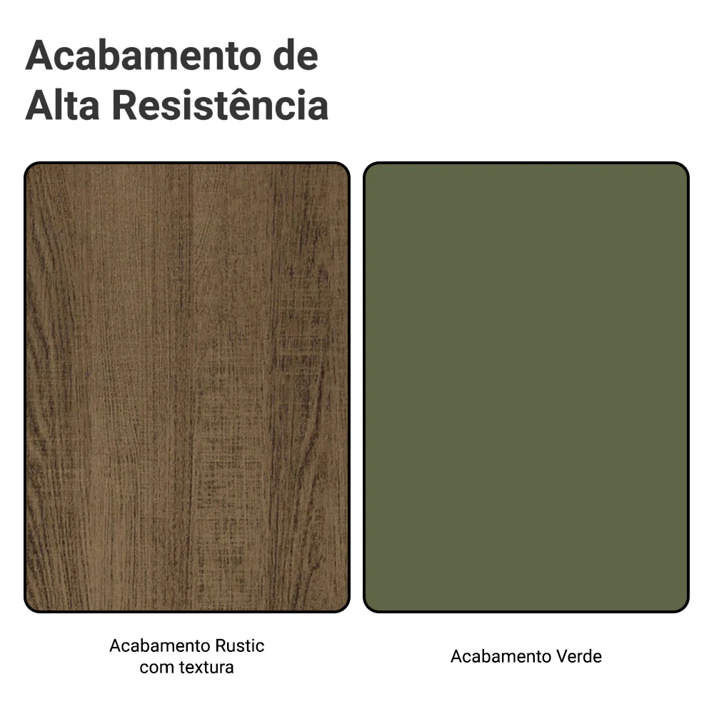 Armário de Cozinha Completa 310 cm Rustic/Verde Vik Madesa 01 - Image 9