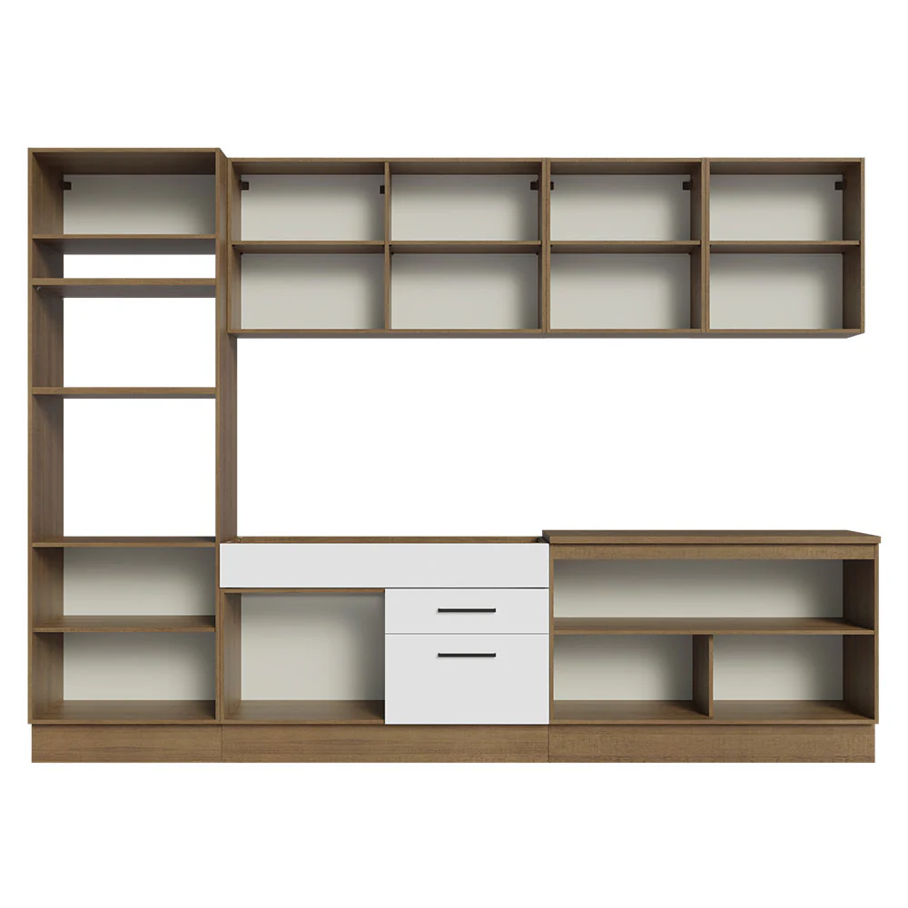 Armário de Cozinha Completa 310cm Rustic/Branco Agata Madesa 02 - Image 12