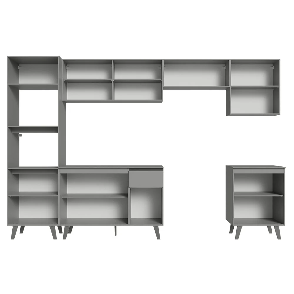 Armário de Cozinha Completa 320cm Cinza Nice Madesa 01 - Image 12