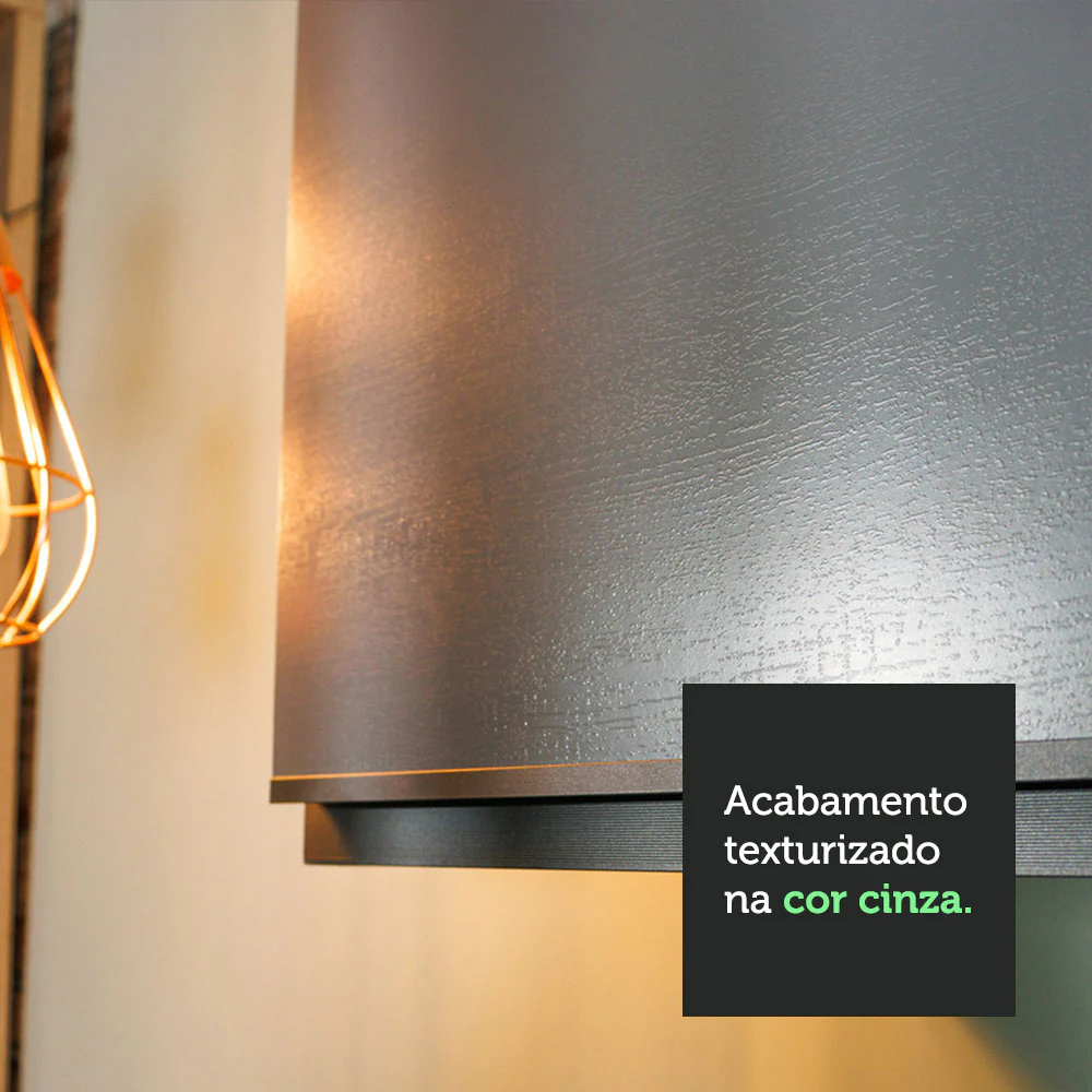 Armário de Cozinha Completa 320cm Cinza Nice Madesa 01 - Image 7