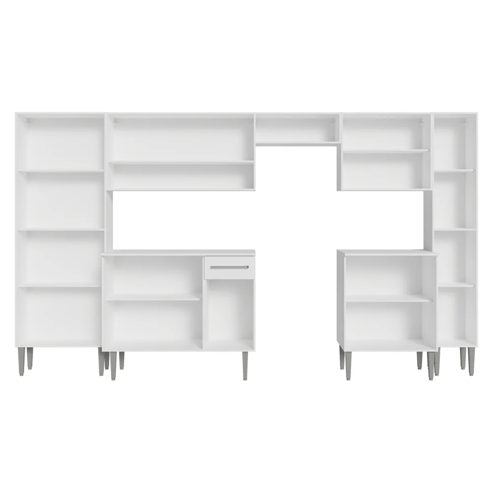 Armário de Cozinha Completa 325cm Branco Emilly Madesa 01 - Image 5