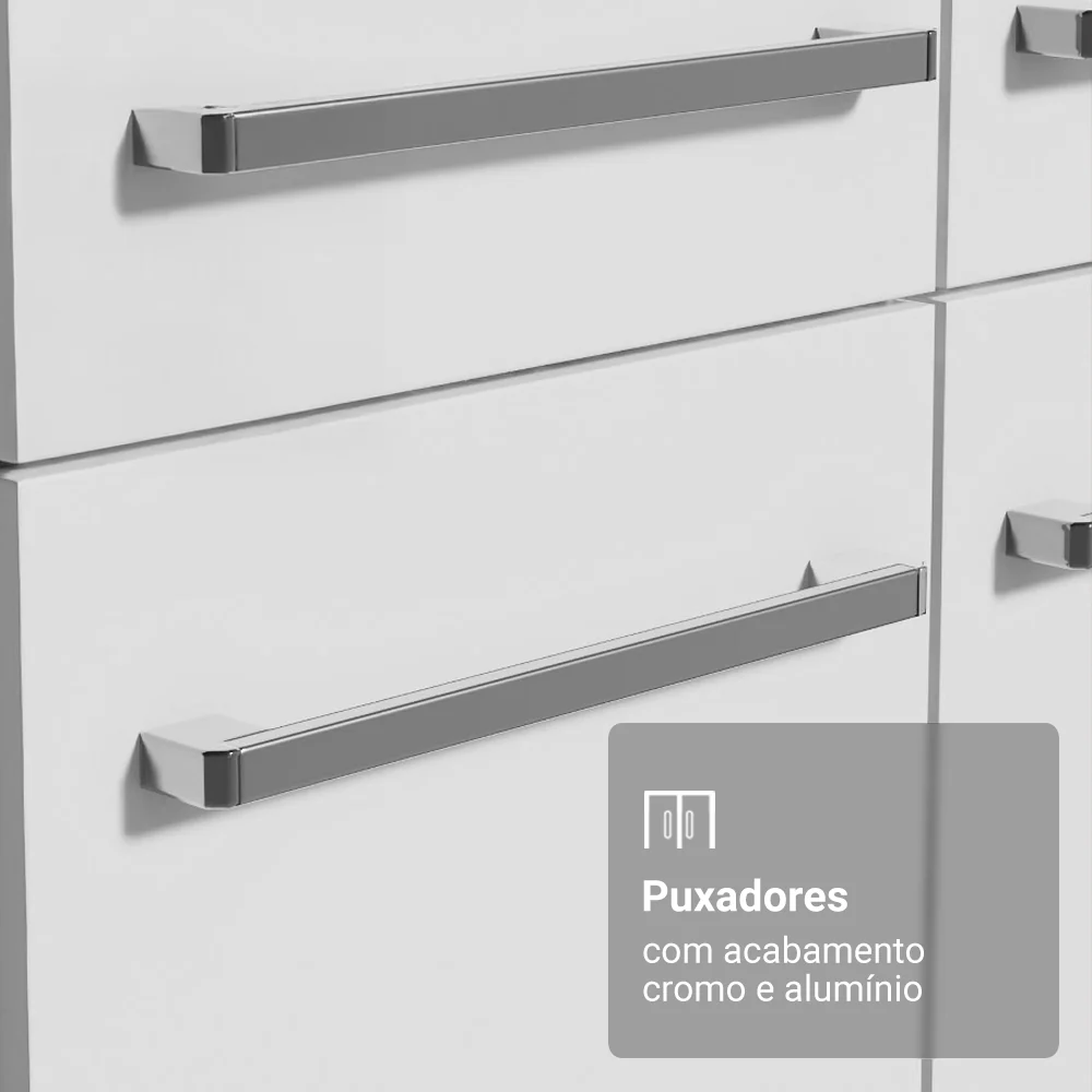 Armário de Cozinha Completa 325cm Branco Emilly Madesa 01 - Image 6