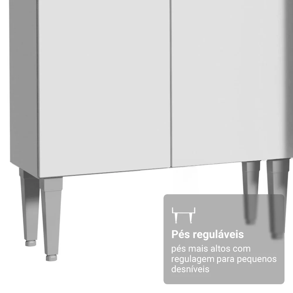 Armário de Cozinha Completa 325cm Branco Emilly Madesa 01 - Image 8