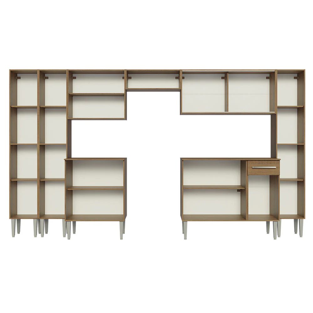 Armário de Cozinha Completa 325cm Rustic Emilly Madesa 04 - Image 6