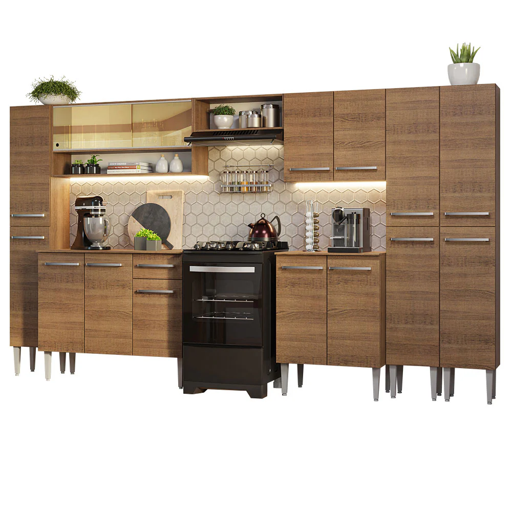 Armário de Cozinha Completa 325cm Rustic Emilly Madesa 05 - Image 2