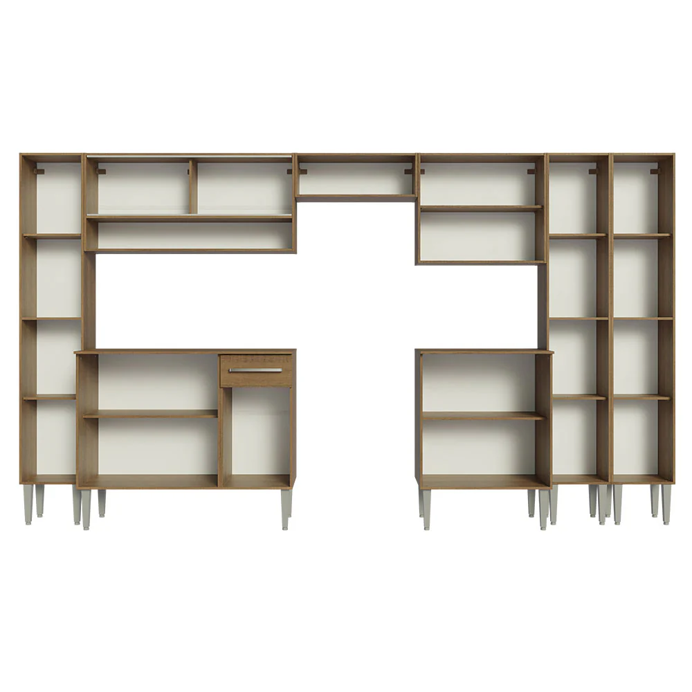 Armário de Cozinha Completa 325cm Rustic Emilly Madesa 05 - Image 6