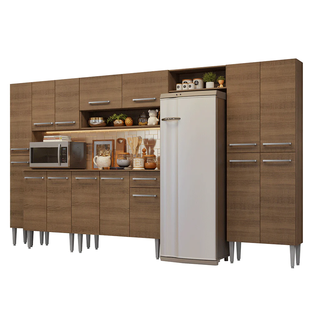 Armário de Cozinha Completa 325cm Rustic Emilly Madesa 07 - Image 2