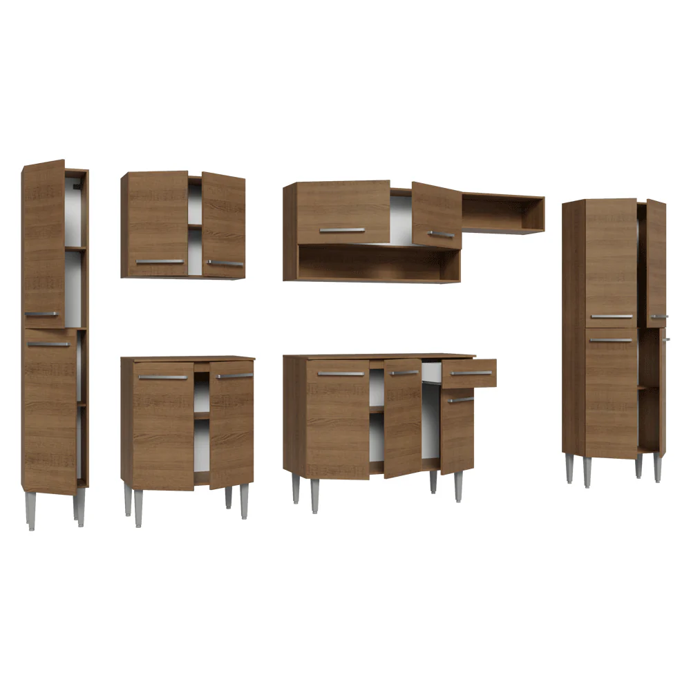 Armário de Cozinha Completa 325cm Rustic Emilly Madesa 07 - Image 8