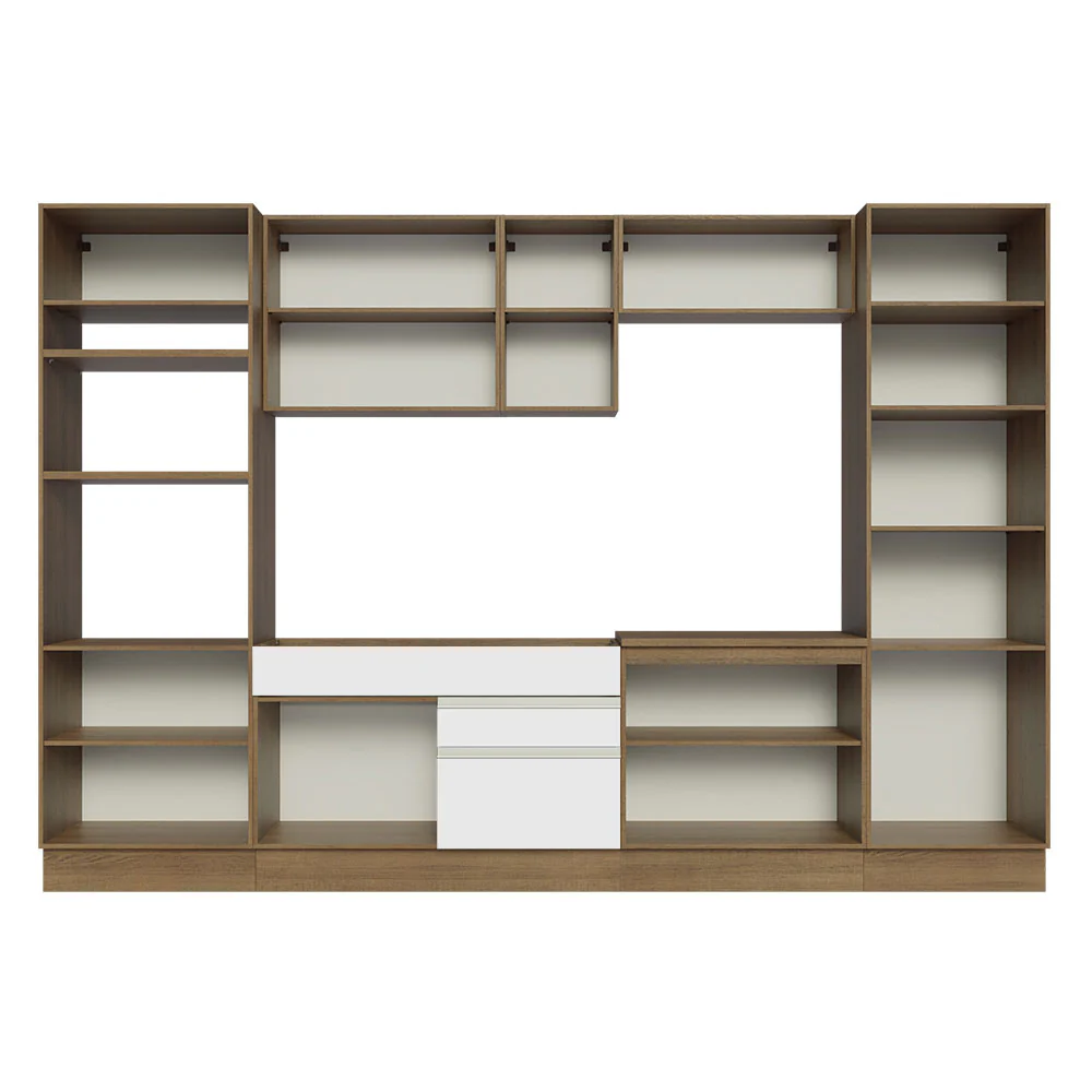 Armário de Cozinha Completa 330cm Rustic/Branco Glamy Madesa 03 - Image 11