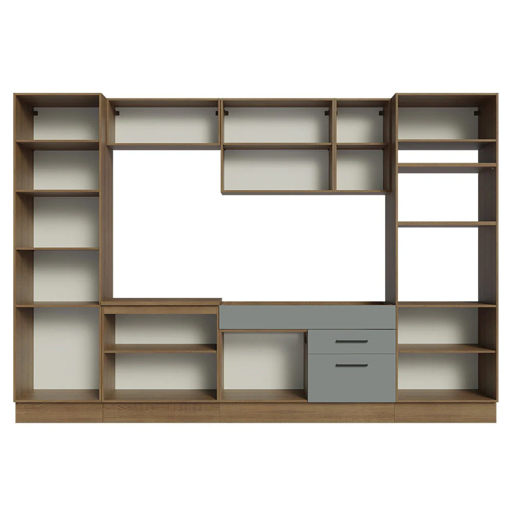 Armário de Cozinha Completa 330cm Rustic/Cinza Agata Madesa 02 - Image 12