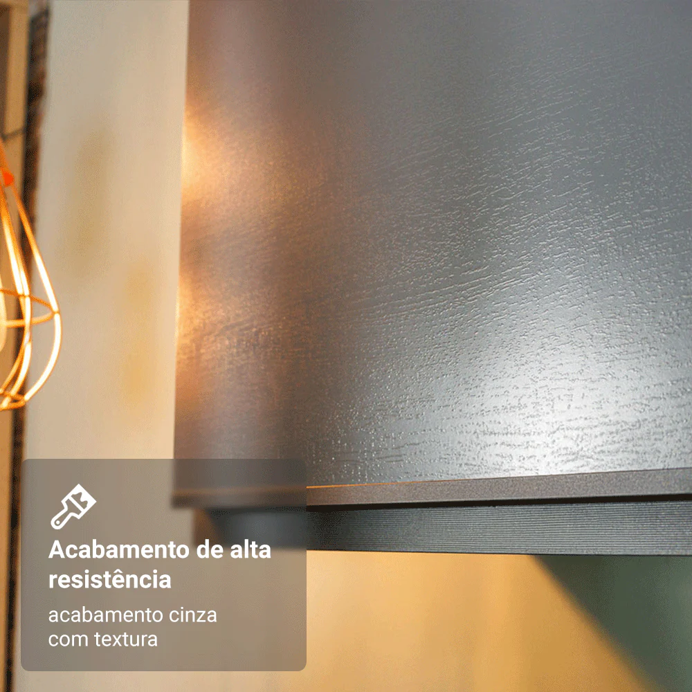 Armário de Cozinha Completa 340cm Suspensa Cinza Nice Madesa 02 - Image 9