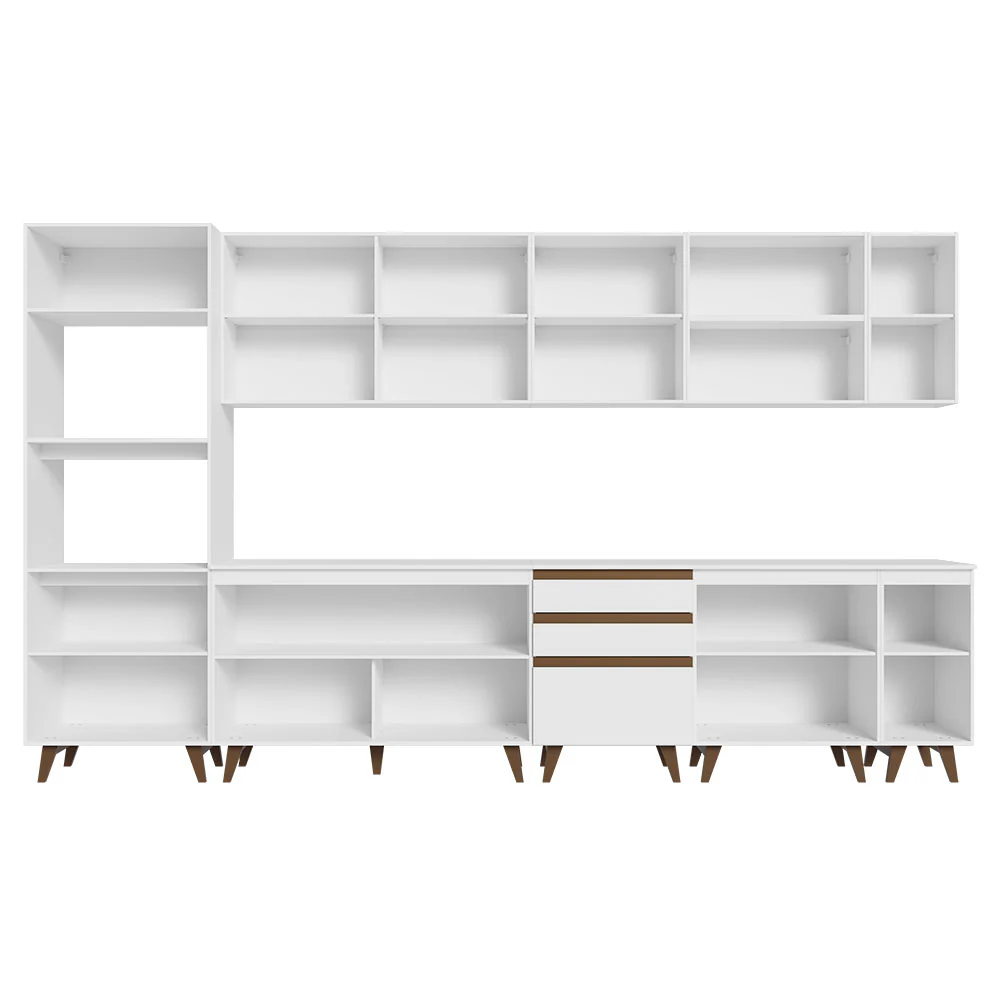 Armário de Cozinha Completa 355cm Branco Reims da Sabrina Madesa - Image 11