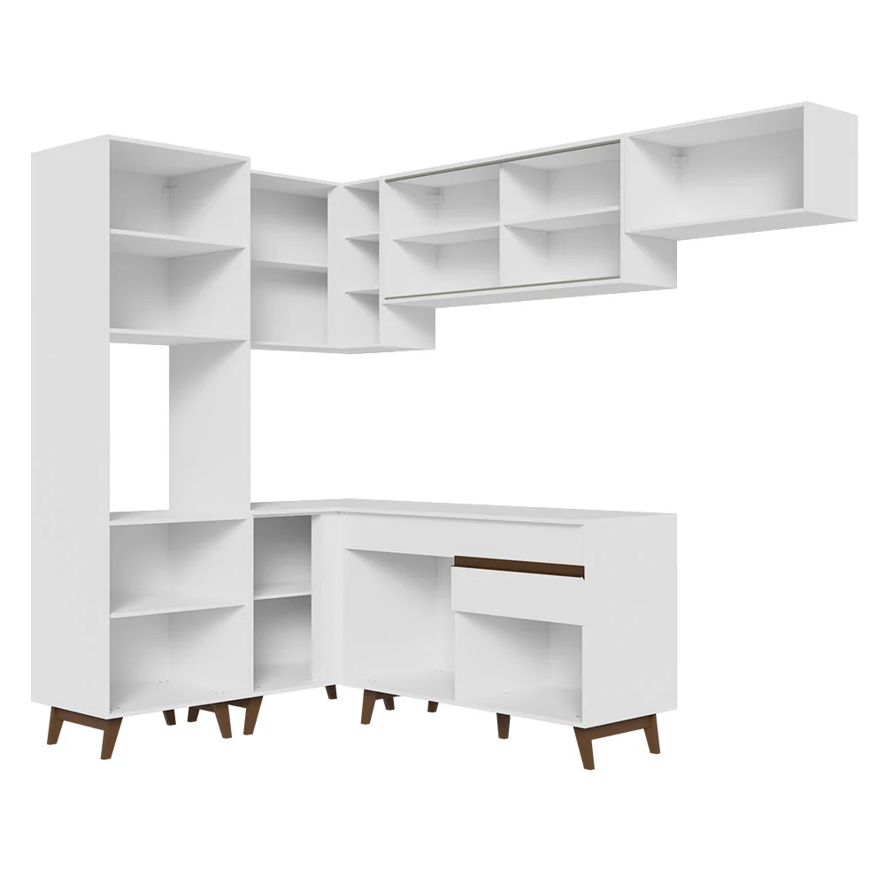 Armário de Cozinha Completa de Canto 392cm Branco Reims Madesa 03 - Image 12
