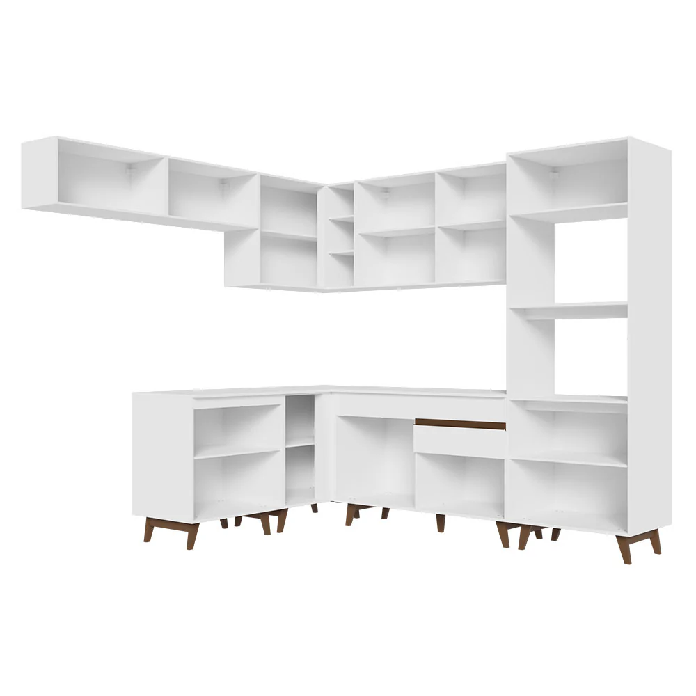 Armário de Cozinha Completa de Canto 472cm Branco Reims Madesa 01 - Image 12