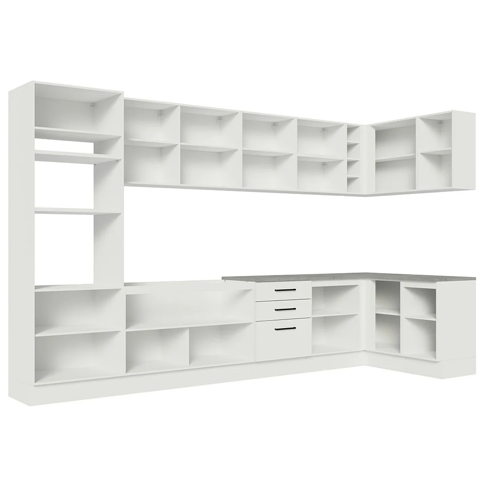 Armário de Cozinha Planejada de Canto 499cm Branco Agata Madesa 01 - Image 12
