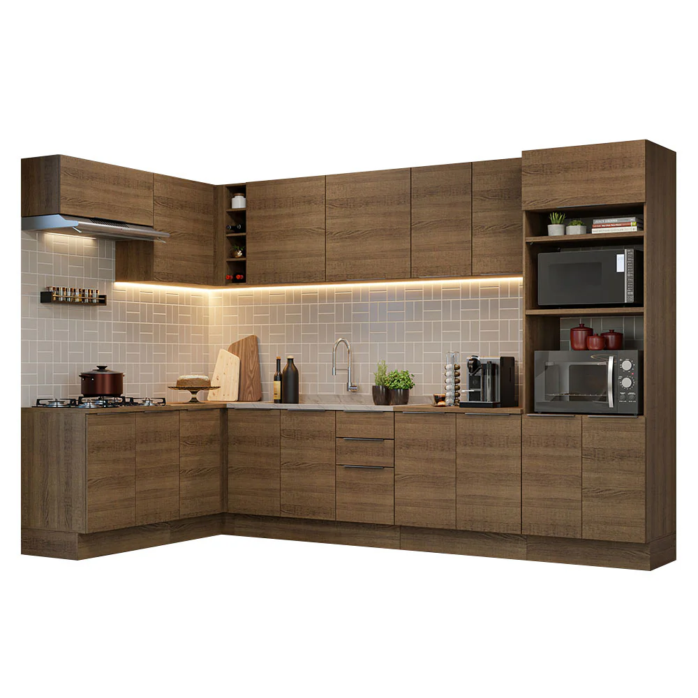 Armário de Cozinha Completa de Canto 499cm Rustic Stella Madesa 01 - Image 2