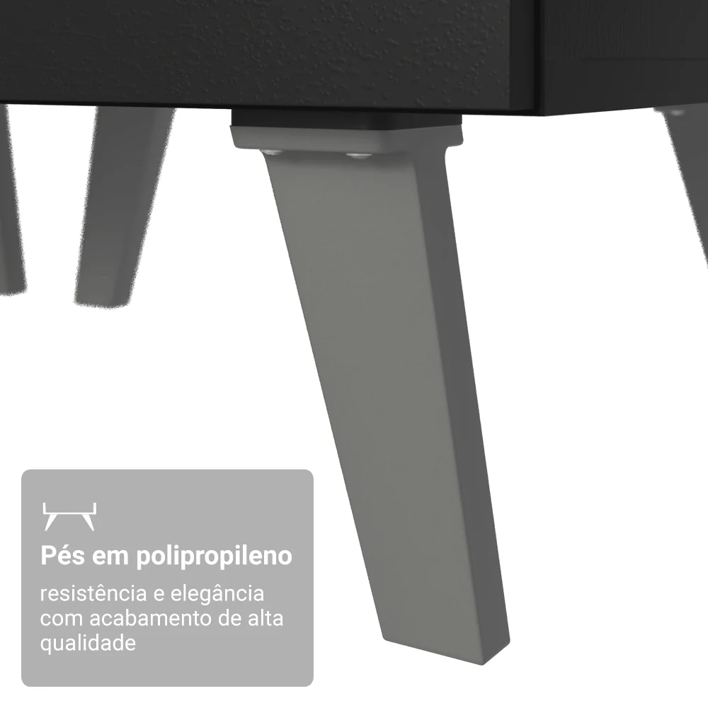 Armário de Cozinha Compacta 200 cm Preto Nice Madesa 09 - Image 9