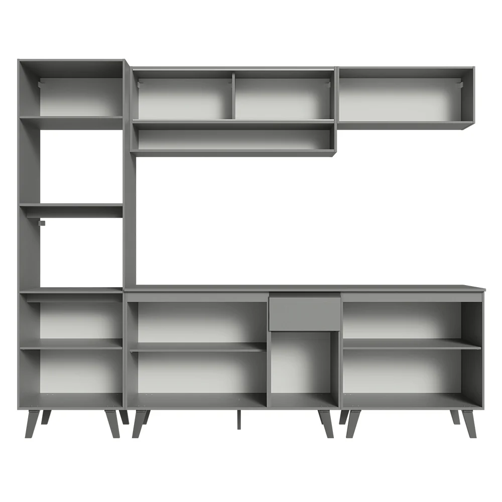 Armário de Cozinha Completa 260cm Cinza Nice Madesa 01 - Image 12