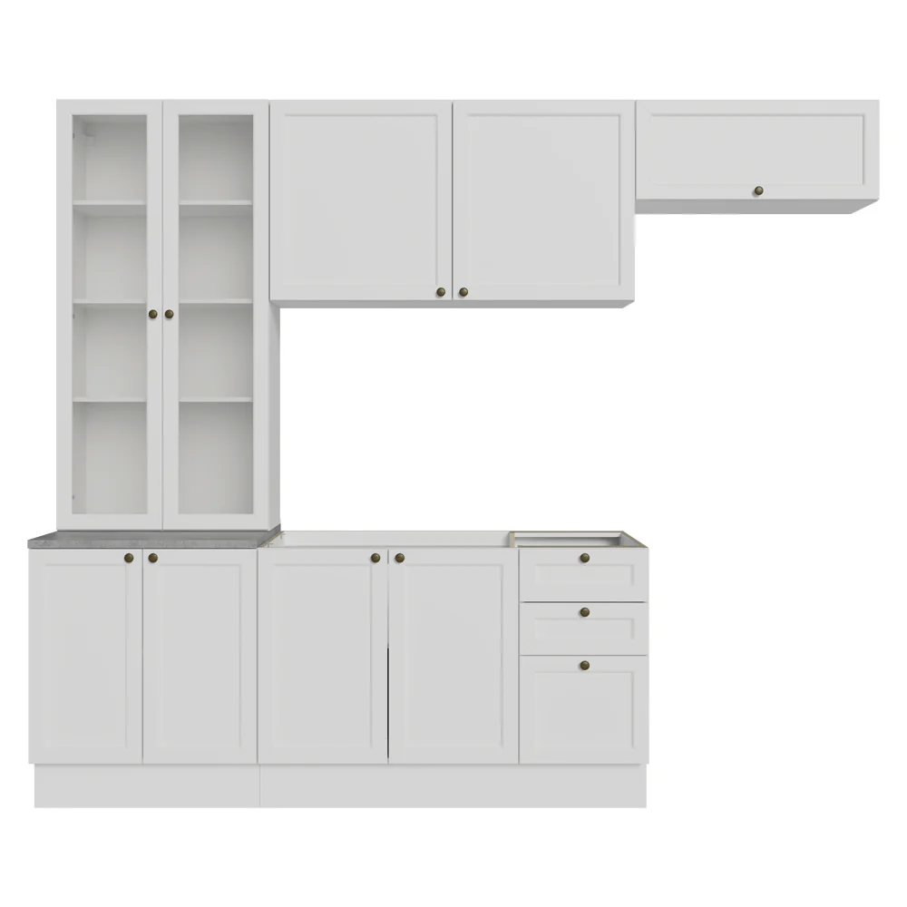 Armário de Cozinha Completa 270 cm Branco Vik Madesa 05 - Image 11