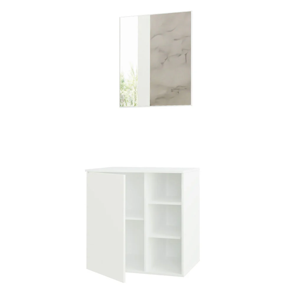 Armário Gabinete com Espelho para Banheiro 60cm Branco Madesa - Image 5