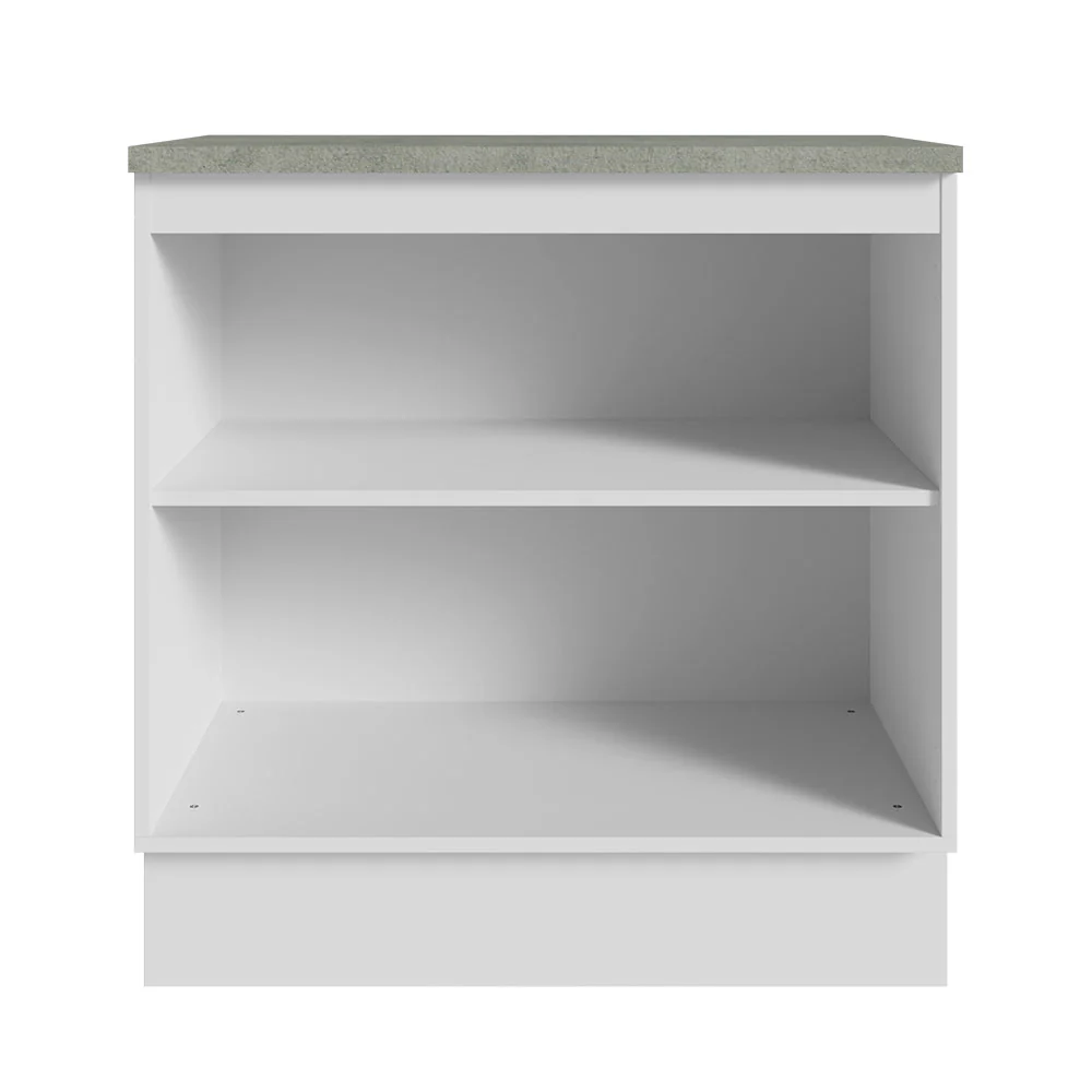 Armário Gabinete para Banheiro 80cm 2 Portas Branco Madesa - Image 6