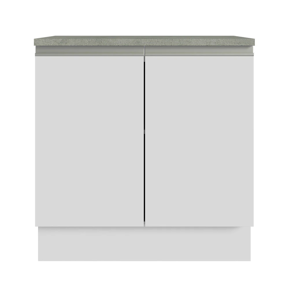 Armário Gabinete para Banheiro 80cm 2 Portas Branco Madesa - Image 7