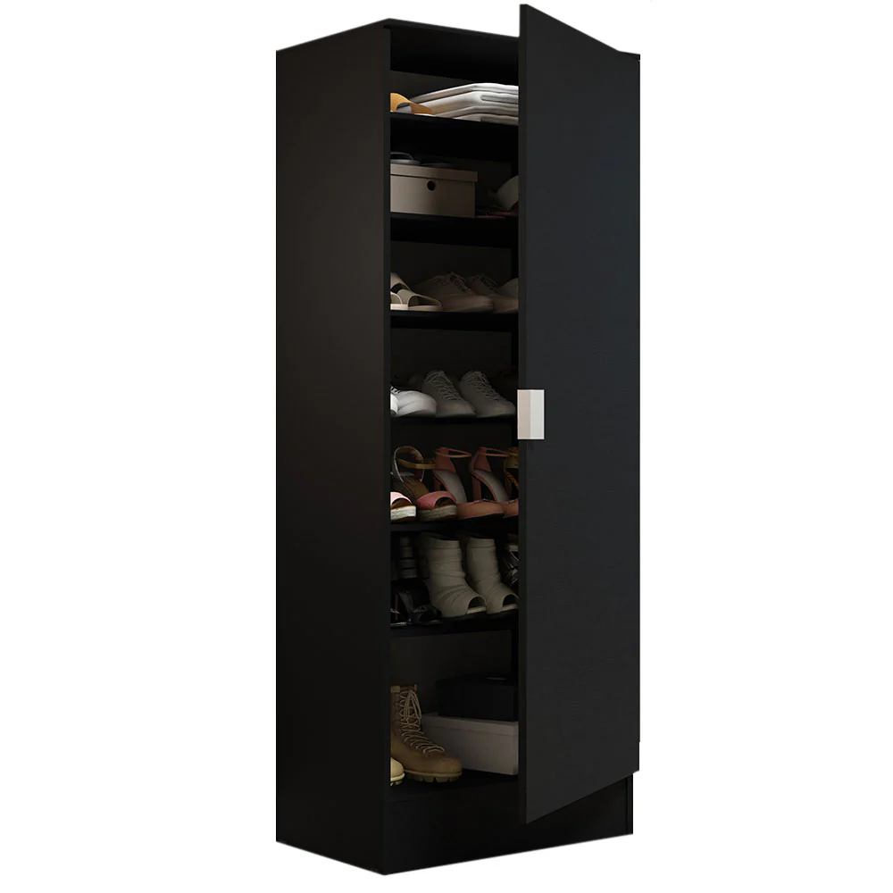Armário Multiuso 60 cm 1 porta Preto Madesa - Image 5