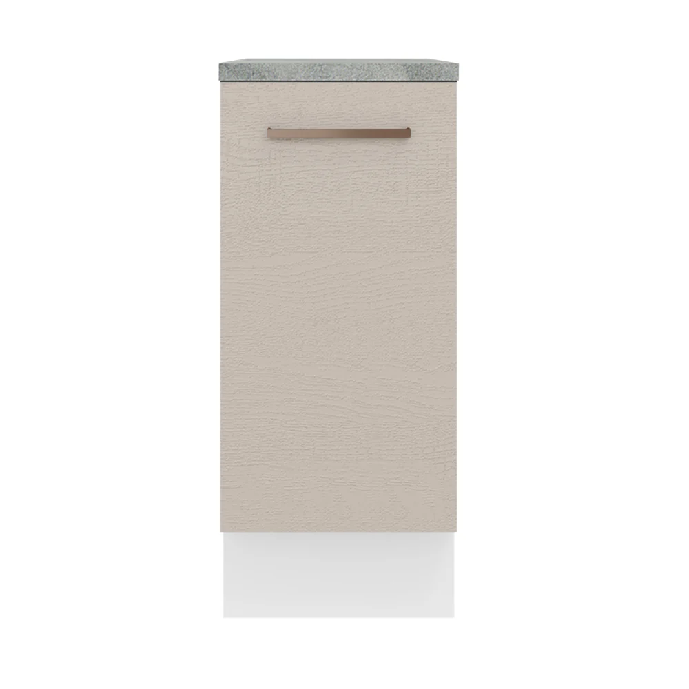 Balcão 35 cm 1 Porta Branco/Crema Agata Madesa - Image 6