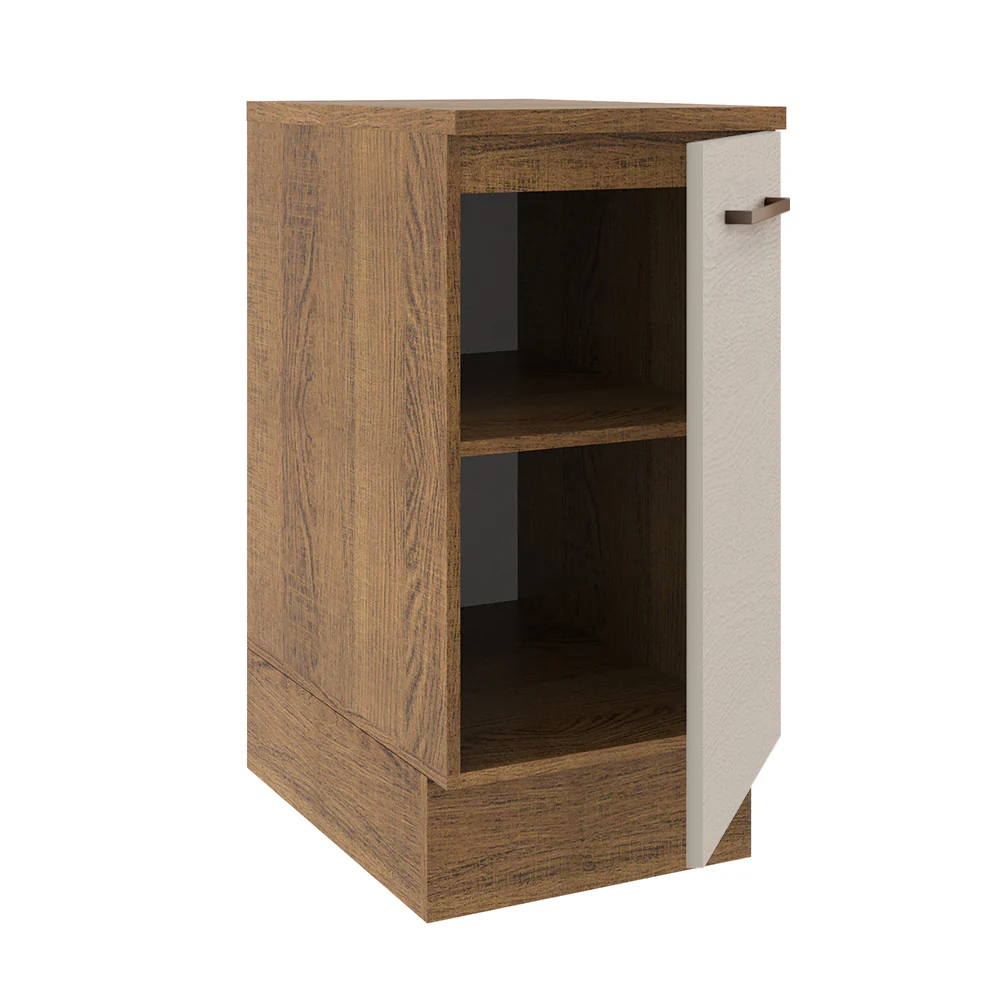 Balcão 40 x 60 cm 1 Porta (Com Tampo) Rustic/Crema Agata Madesa - Image 4