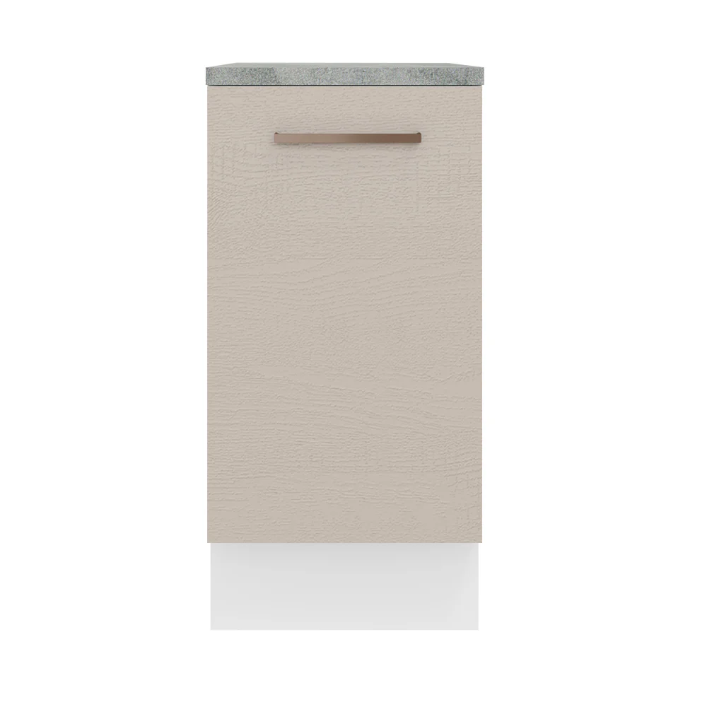 Balcão 40 cm 1 Porta Branco/Crema Agata Madesa - Image 6