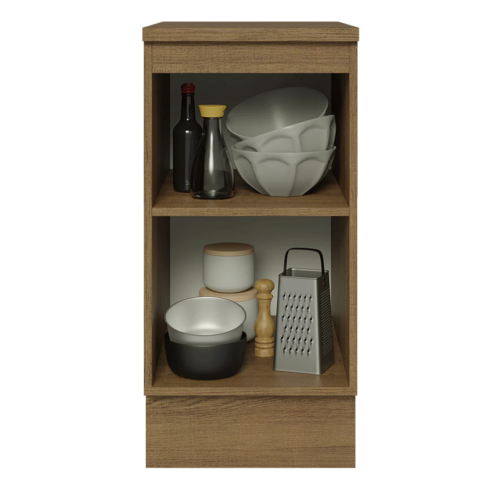 Balcão 40 x 60 cm 1 Porta (Com Tampo) Rustic/Preto Lux Madesa - Image 4