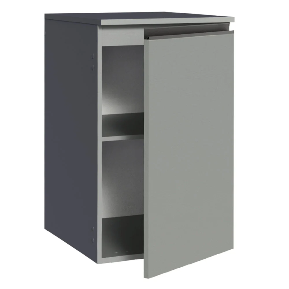 Balcão 40 cm 1 Porta Suspenso Cinza Nice Madesa - Image 6