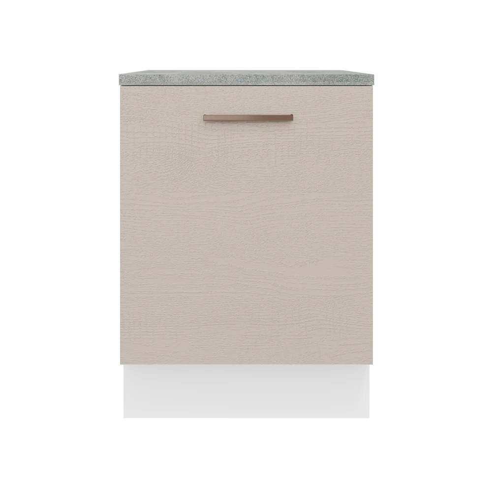 Balcão 60 x 60 cm 1 Porta (Com Tampo) Branco/Crema Agata Madesa - Image 6