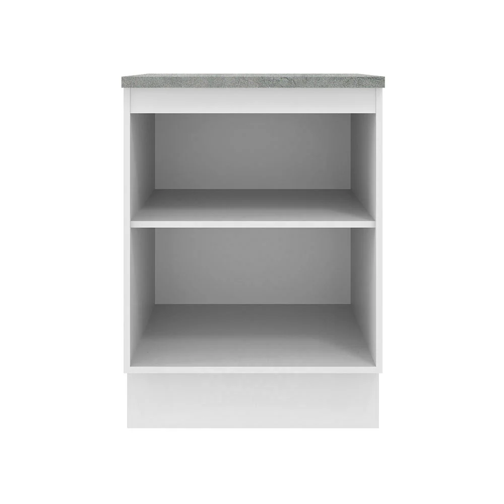 Balcão 60 x 60 cm 1 Porta (Com Tampo) Branco/Crema Agata Madesa - Image 7