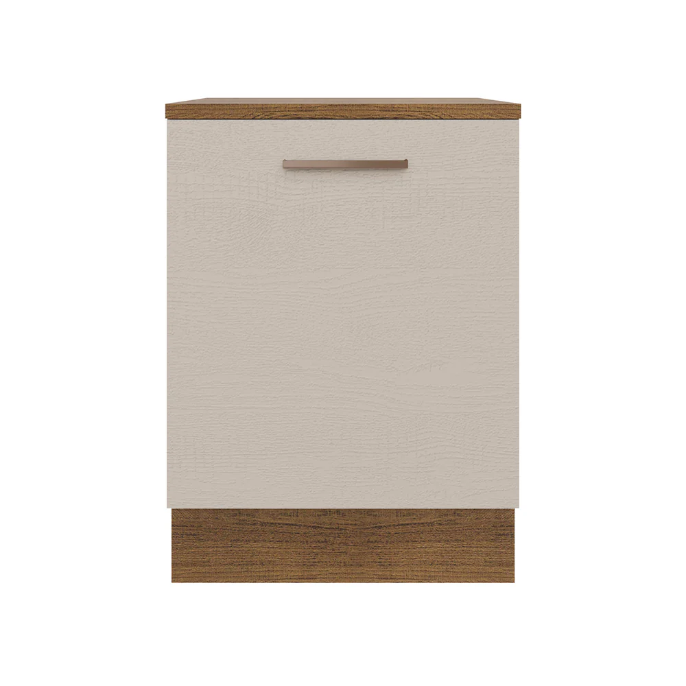 Balcão 60 x 60 cm 1 Porta (Com Tampo) Rustic/Crema Agata Madesa - Image 6