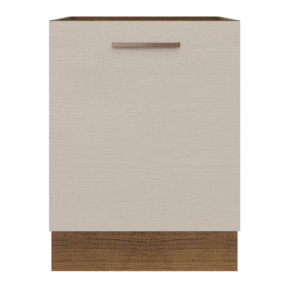Balcão 60 x 60 cm 1 Porta (Sem Tampo) Rustic/Crema Agata Madesa - Image 6