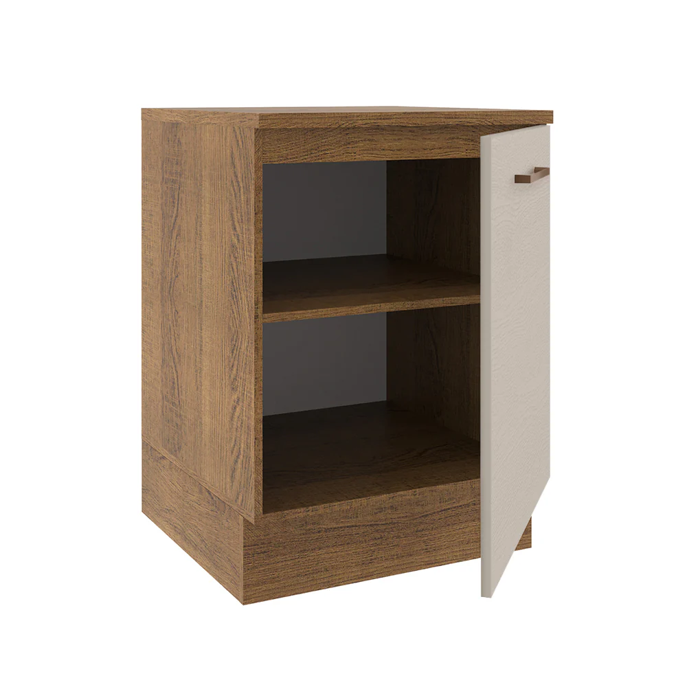Balcão 60 cm 1 Porta Rustic/Crema Agata Madesa - Image 4