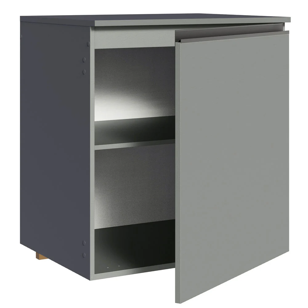 Balcão 60 cm 1 Porta Suspenso Cinza Nice Madesa - Image 6