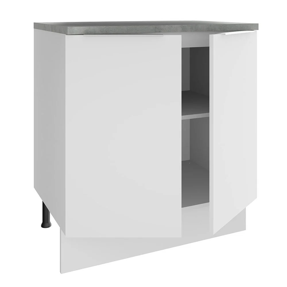 Balcão 70 x 60 cm 2 Portas (Com Tampo) Branco Stella Madesa - Image 4