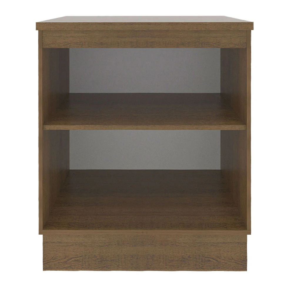 Balcão 70 x 60 cm 2 Portas (Com Tampo) Rustic/Branco Stella Madesa - Image 7
