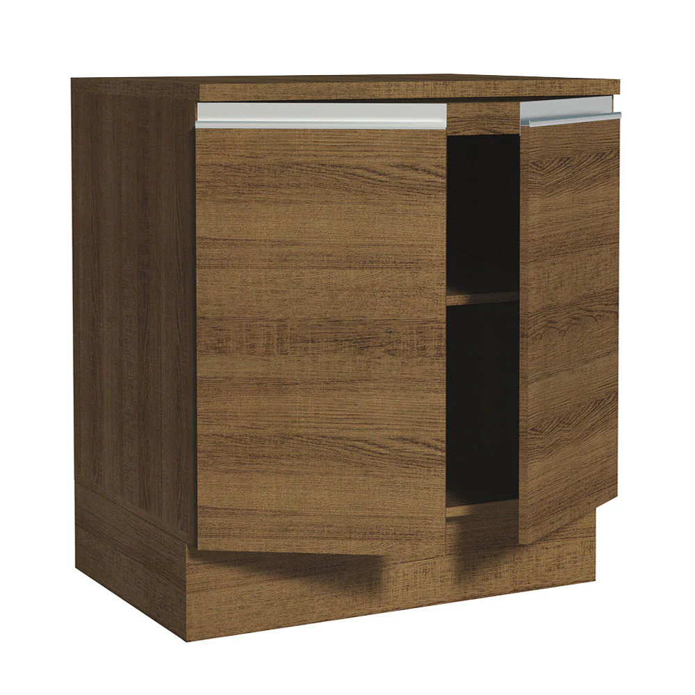 Balcão 70 x 60 cm 2 Portas (Com Tampo) Rustic Glamy Madesa - Image 4