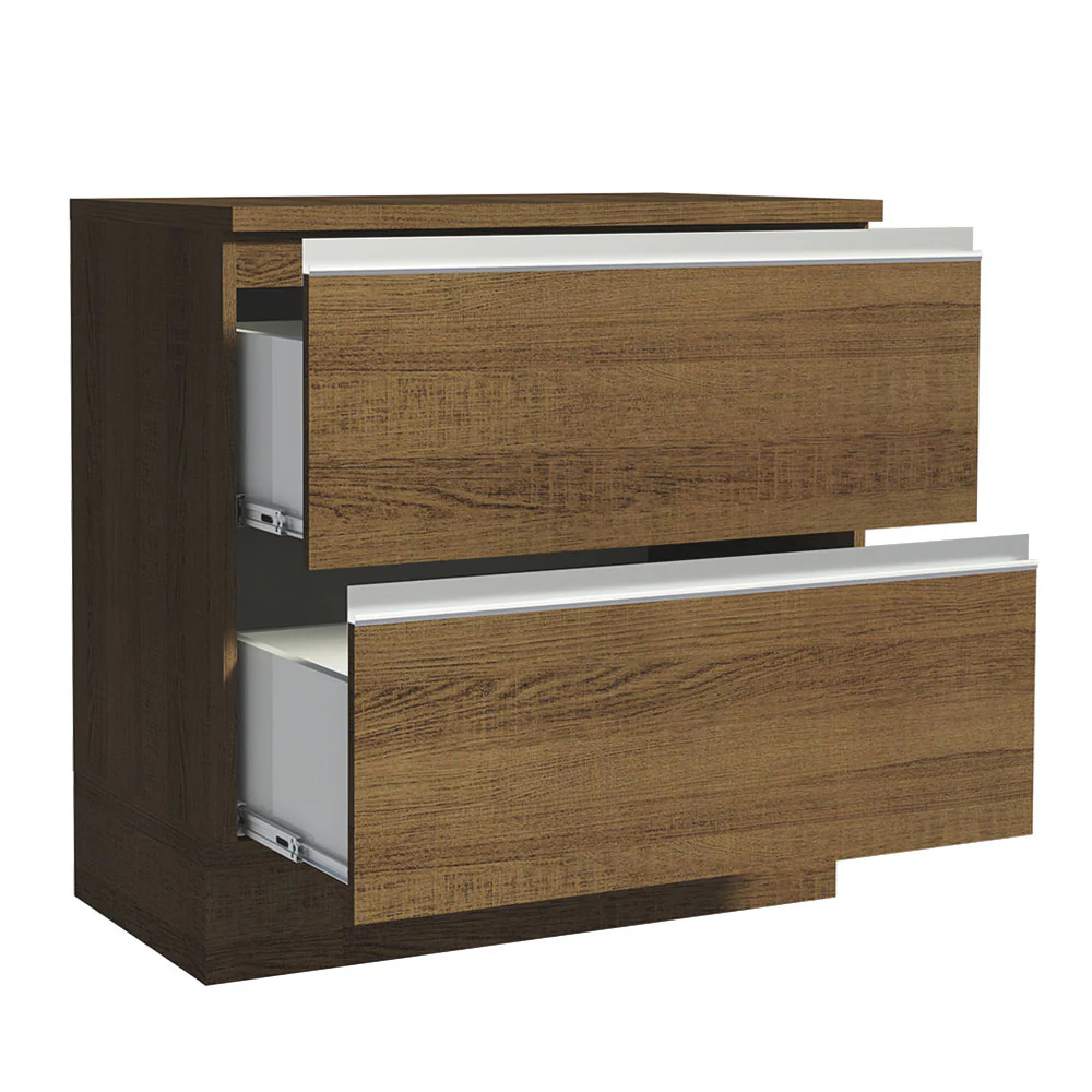 Balcão 80 cm 2 Gavetas Rustic Glamy Madesa - Image 3