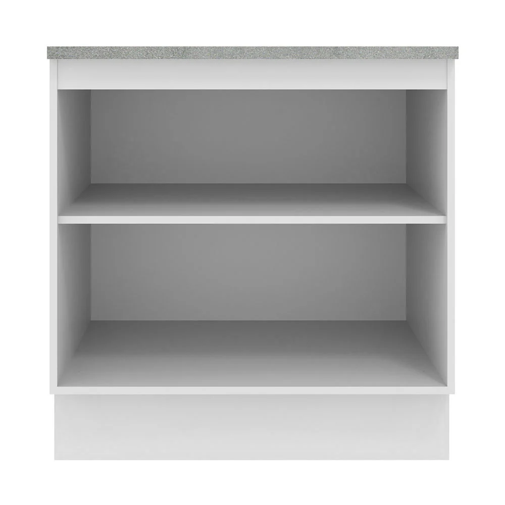 Balcão 80 cm 2 Portas Branco/Crema Agata Madesa - Image 6