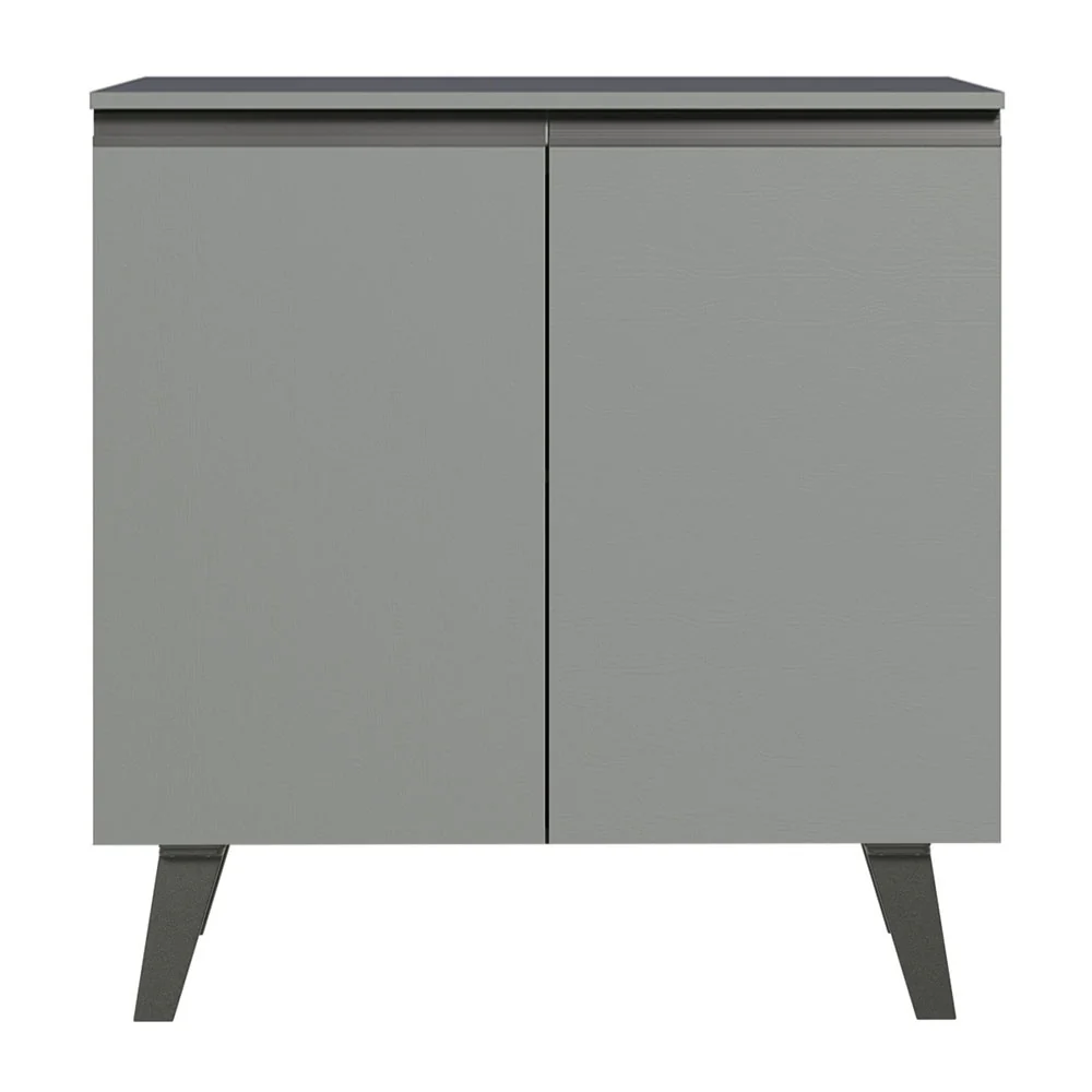 Balcão 80 cm 2 Portas Com Pés Cinza Nice Madesa - Image 12